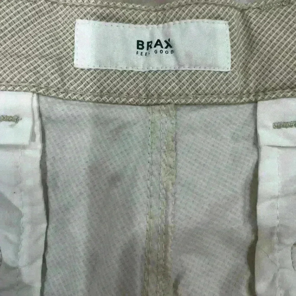 NWOT Brax Feel Good Bozen Khaki Chino Shorts Mens Size 34 beach vacation - Picture 3 of 4